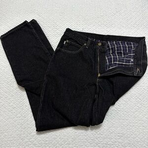 L.L. Bean Double L Classic Fit Flannel Lined Black Jeans Men’s Size 8. 33 x 34